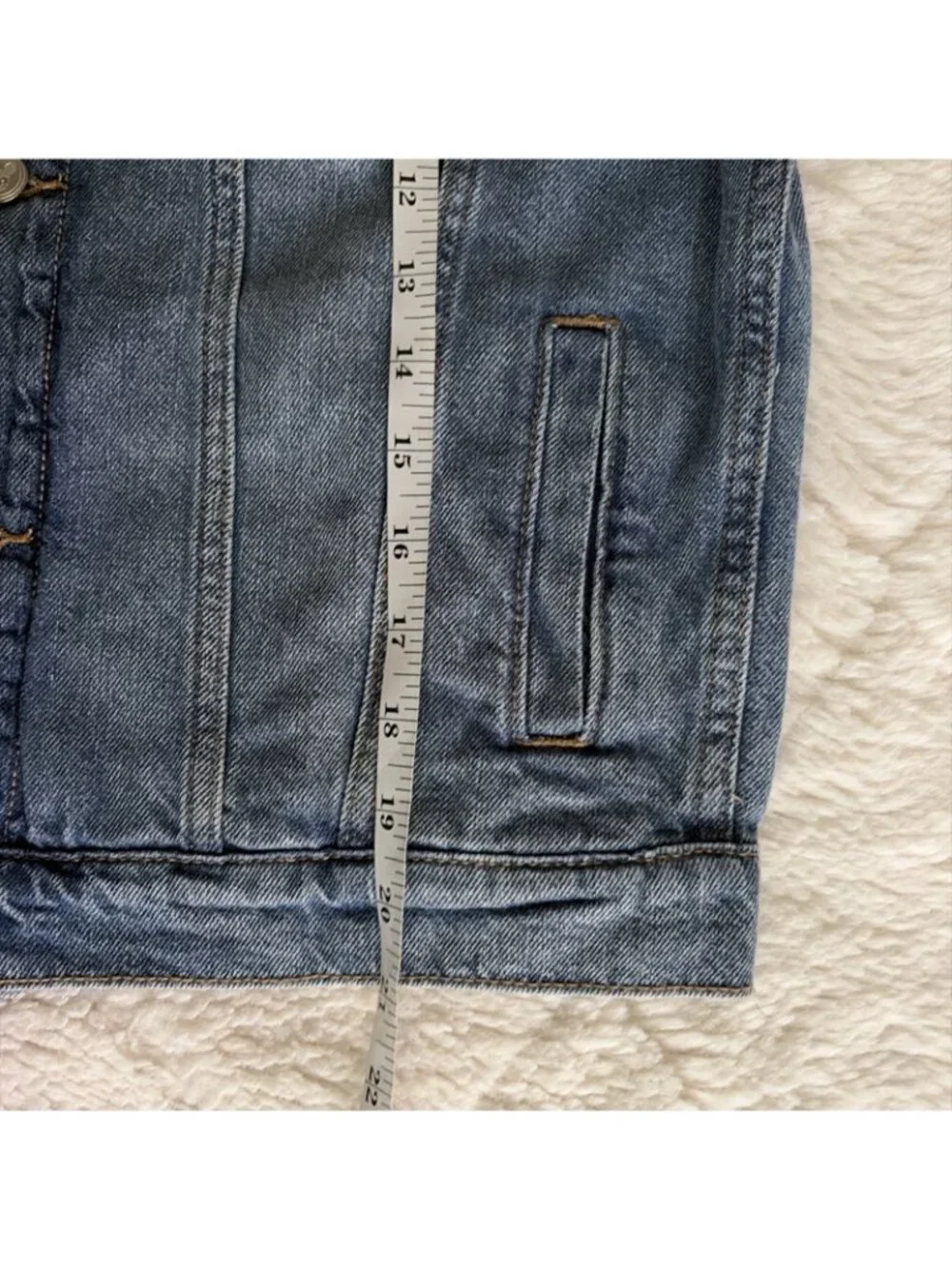 Disney Old Navy NWT Jean Jacket L 10/12 Girls American Mickey Oh Boy!